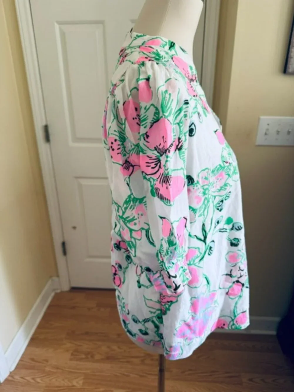 NWT Lilly Pulitzer Brinelle Top Multi Oversized Orchids on the Avenue S